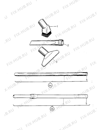 Взрыв-схема пылесоса Zanussi AZ258 - Схема узла Accessories