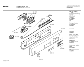 Схема №1 SGS4492EP с изображением Панель управления для электропосудомоечной машины Bosch 00358192