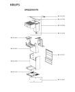 Схема №1 XP524030/1P2 с изображением Обшивка для электрокофеварки Krups MS-622912