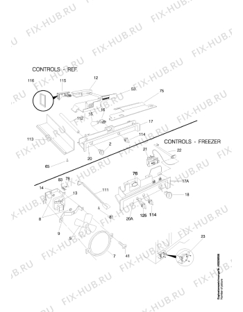 Взрыв-схема холодильника Aeg S8088 4KG0 - Схема узла Electrical equipment