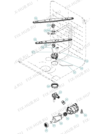 Взрыв-схема посудомоечной машины Gorenje PRODW 14FCI UK   -SS FS (338862, DW70.C) - Схема узла 03