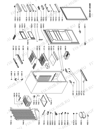 Схема №1 ARM 230/G с изображением Сосуд для холодильной камеры Whirlpool 481944278335
