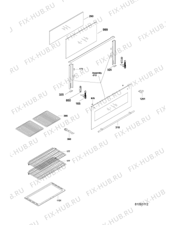 Взрыв-схема холодильника Whirlpool 50142380PD10 (F090762) - Схема узла