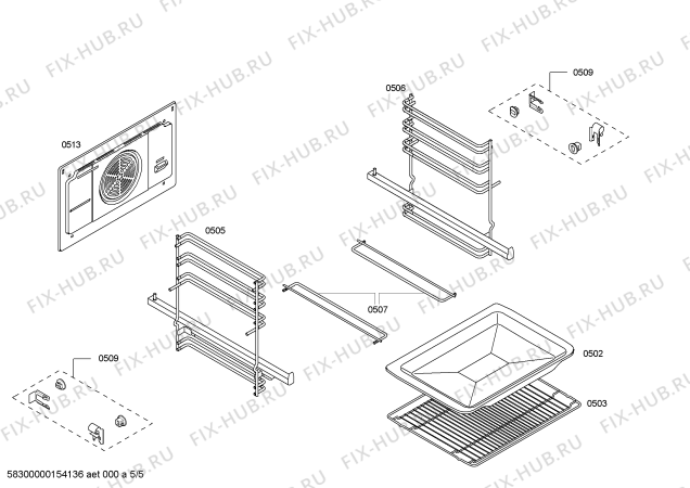 Схема №1 3HB558XP horno.balay.py.2d.CFg.E3_CIF*.pt_bas.inx с изображением Переключатель для духового шкафа Bosch 00622406