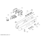 Схема №1 SE24E256II с изображением Панель управления для посудомойки Siemens 00445952