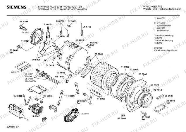 Схема №1 WD53310FG SIWAMAT PLUS 5331 с изображением Панель управления для стиралки Siemens 00278084