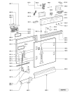 Схема №1 ADG 8532/2 WH с изображением Обшивка для электропосудомоечной машины Whirlpool 481245373557