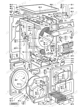 Схема №1 TRK5970 (F092311) с изображением Пружина бака для стиралки Indesit C00335668