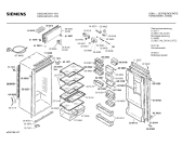 Схема №1 KI23L34CH с изображением Дверь морозильной камеры для холодильника Siemens 00299223