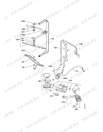 Взрыв-схема посудомоечной машины Fust GS923SILENCEWS - Схема узла Hydraulic System 272