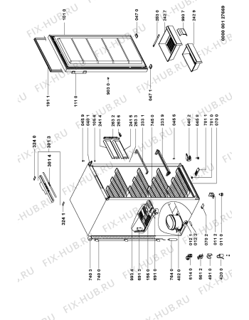 Схема №1 GKC 2143/2 с изображением Дверь для холодильника Whirlpool 481244268873