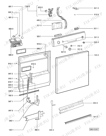 Схема №2 LPA 70 AL с изображением Мини-ручка для посудомойки Whirlpool 481241359167