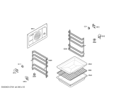 Схема №1 P1HEB59050 с изображением Крышка для духового шкафа Bosch 00496039