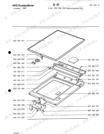 Схема №1 LAVAMAT 885 с изображением Петля Aeg 8996450843108