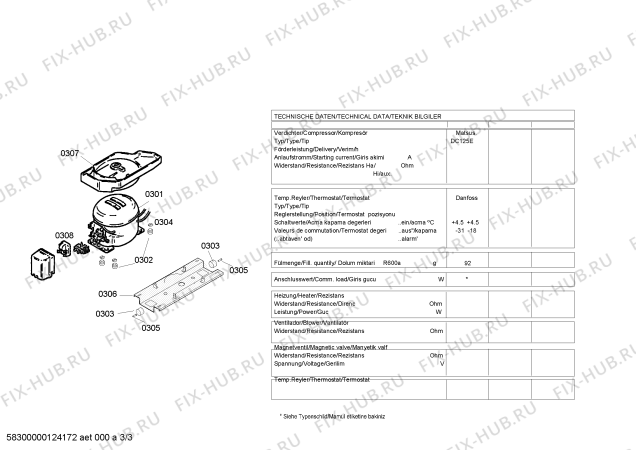 Схема №2 KD42VX10 с изображением Дверь для холодильной камеры Siemens 00245331