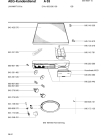 Схема №1 LAV610 A с изображением Ручка (крючок) люка для стиралки Aeg 8996452494314