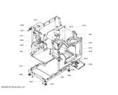 Схема №2 TCA6301UC Benvenuto B30 с изображением Передняя часть корпуса для электрокофемашины Bosch 00443620