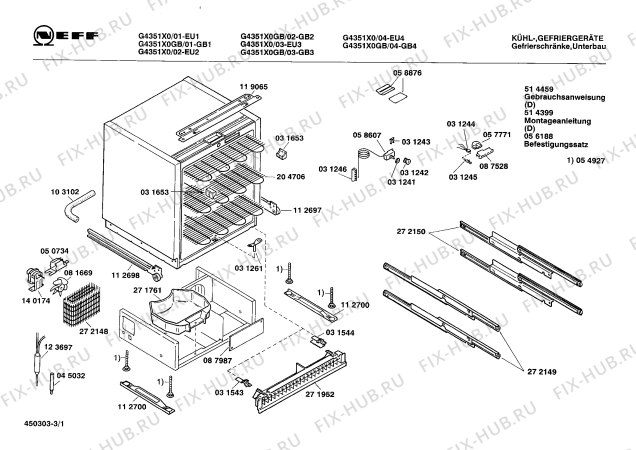 Схема №1 GU12C00CH с изображением Уплотнитель для холодильника Bosch 00031652