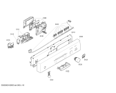 Схема №1 SGS65E02EU с изображением Передняя панель для посудомойки Bosch 00443726