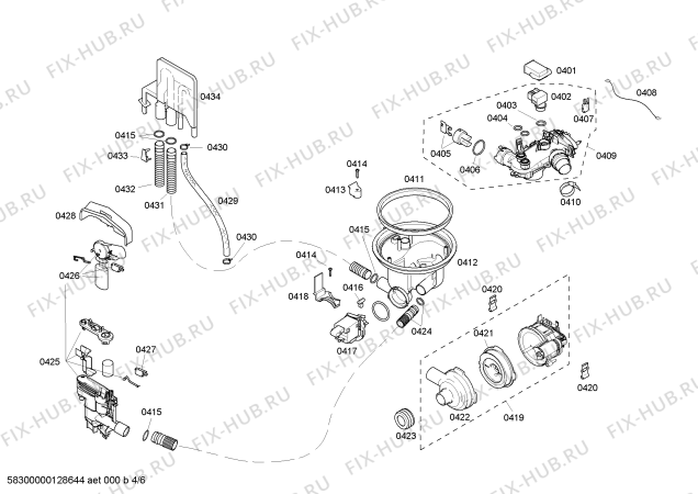 Схема №2 SL85A705UC с изображением Кабель для посудомойки Bosch 00643267