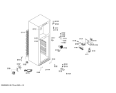 Схема №1 X5KCVBR394 с изображением Дверь для холодильной камеры Bosch 00249673