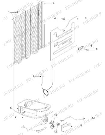 Взрыв-схема холодильника Electrolux ER6348T/GR - Схема узла Cooling system 017