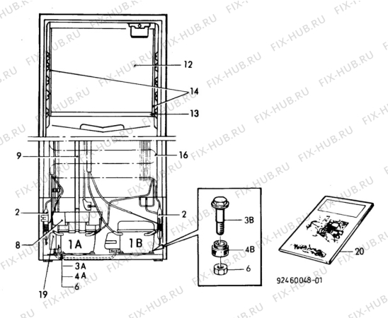 Взрыв-схема холодильника Electrolux TR1175S - Схема узла C10 Cold, users manual