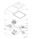 Схема №1 HOB 612 AL 600 468 49 с изображением Затычка для электропечи Whirlpool 481244039486