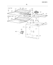 Схема №1 CLH 8482 R SCHWARZ с изображением Уплотнитель (прокладка) для плиты (духовки) Whirlpool 482000018318
