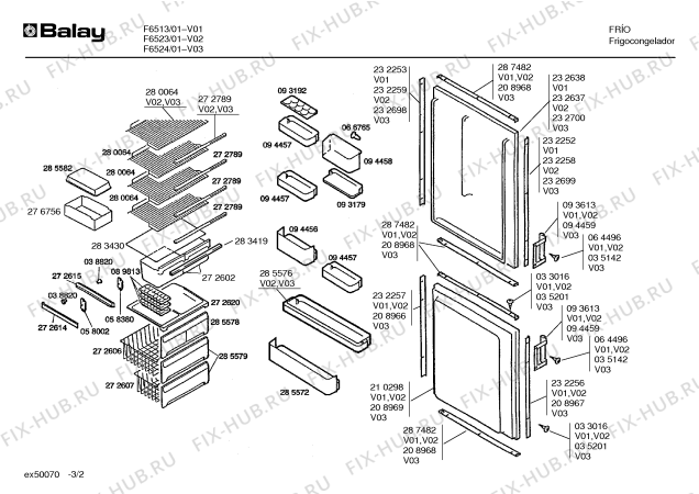 Схема №1 F6524 с изображением Дверь для холодильника Bosch 00208969