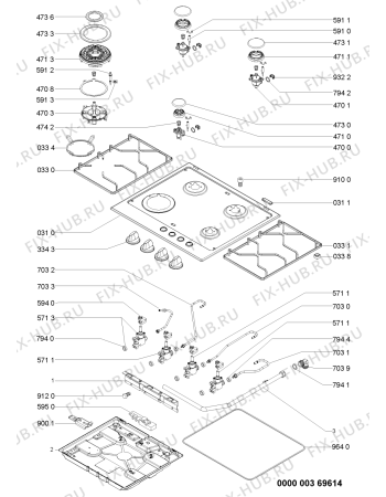 Схема №1 AKT 608 IX с изображением Труба для электропечи Whirlpool 481253049345