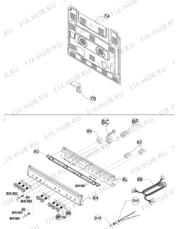 Схема №2 KK92202HW (354964) с изображением Дверца для духового шкафа Gorenje 370070