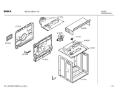 Схема №1 HBN121120B с изображением Передняя часть корпуса для духового шкафа Bosch 00442852