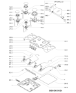 Схема №1 AKM524/WH с изображением Клавиша для электропечи Whirlpool 481241279472