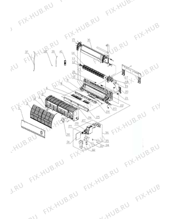 Схема №1 DEINV 52 INU с изображением Держатель для кондиционера DELONGHI DAU1730071