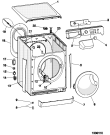 Схема №1 PWDE7148WEU (F062595) с изображением Заслонка для стиральной машины Indesit C00278836