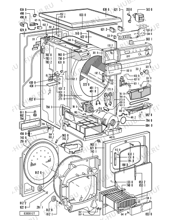 Схема №1 AWZ 559 с изображением Обшивка для электросушки Whirlpool 481245219609