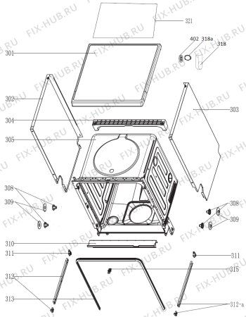 Взрыв-схема посудомоечной машины Gorenje GS62214WUK (414077, GORENJE#7) - Схема узла 03