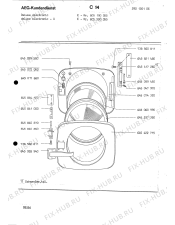 Взрыв-схема посудомоечной машины Aeg LAVDELUXE EL U - Схема узла Section2