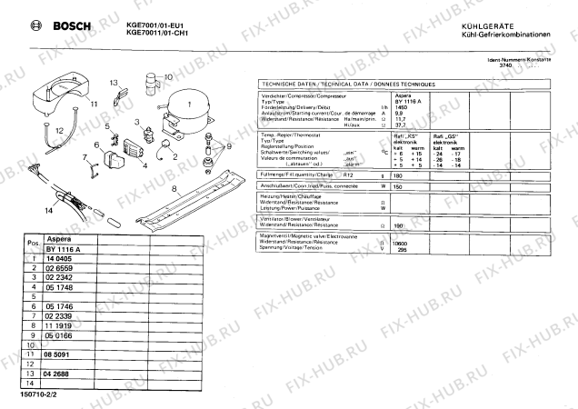 Схема №1 KGE70011 с изображением Емкость для заморозки для холодильника Bosch 00118456