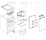 Схема №1 R1310F (369565, HTS12262) с изображением Дверца для холодильной камеры Gorenje 403292