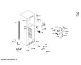 Схема №1 KDV29X64 с изображением Дверь морозильной камеры для холодильника Bosch 00683377