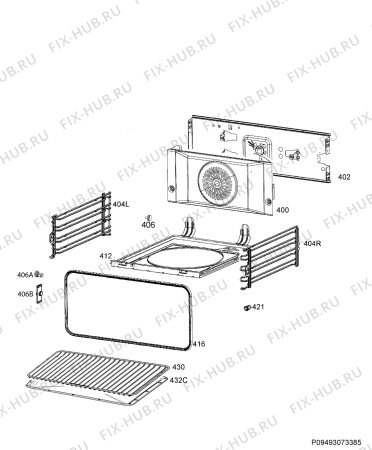 Схема №1 KM1440000X с изображением Панель для духового шкафа Aeg 140010258378