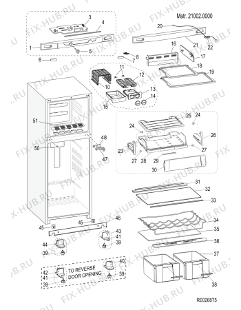 Взрыв-схема холодильника Ariston ENTM19010FEX (F078424) - Схема узла