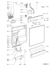 Схема №1 ADP 4502/5/S с изображением Панель управления для посудомойки Whirlpool 481245372999