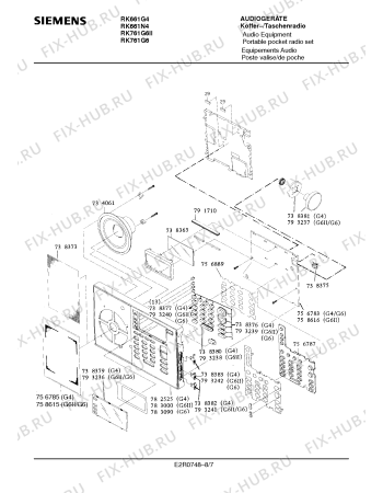 Схема №1 RK761G6 с изображением Интегрированный контур для аудиотехники Siemens 00733851
