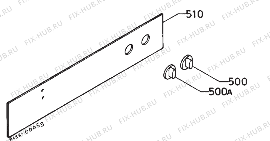 Взрыв-схема плиты (духовки) Frigidaire FS12W - Схема узла Command panel 037