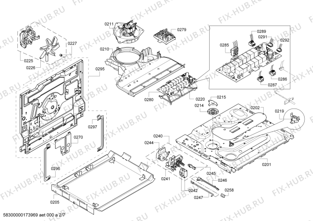 Схема №1 HCE854453 с изображением Инструкция по эксплуатации для духового шкафа Bosch 00761951