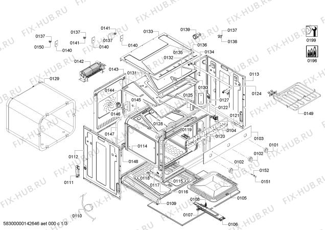 Схема №1 HSL6EI23 с изображением Термоэлемент для плиты (духовки) Bosch 00617425