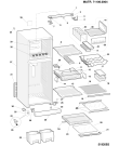 Схема №2 ETDF450NFDNY (F022305) с изображением Дверца для холодильной камеры Indesit C00174471